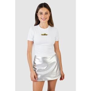 Koch Taxi Baby Tee Shirt in White M